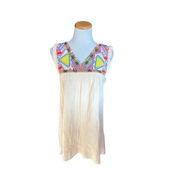Women’s O’Neill O Neil Embroidered Flowy Tropical Cove Dress - Sz S - Picture 4 of 4